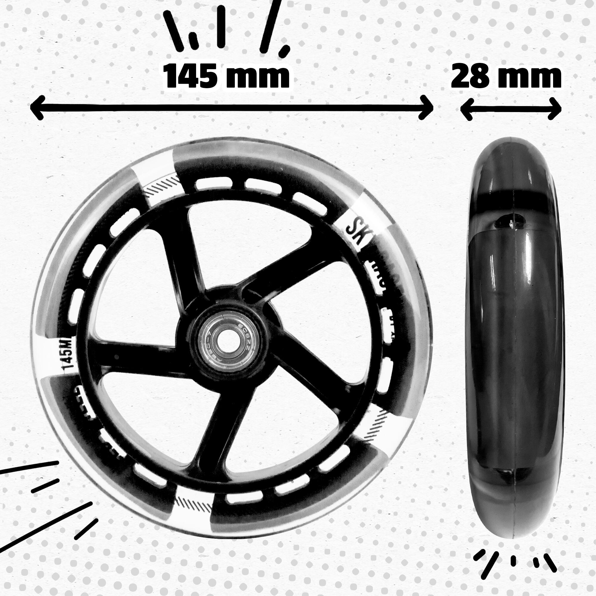 City Scooter Pro Wielen - ABEC 7 Lagers, Reservewielen 4/7