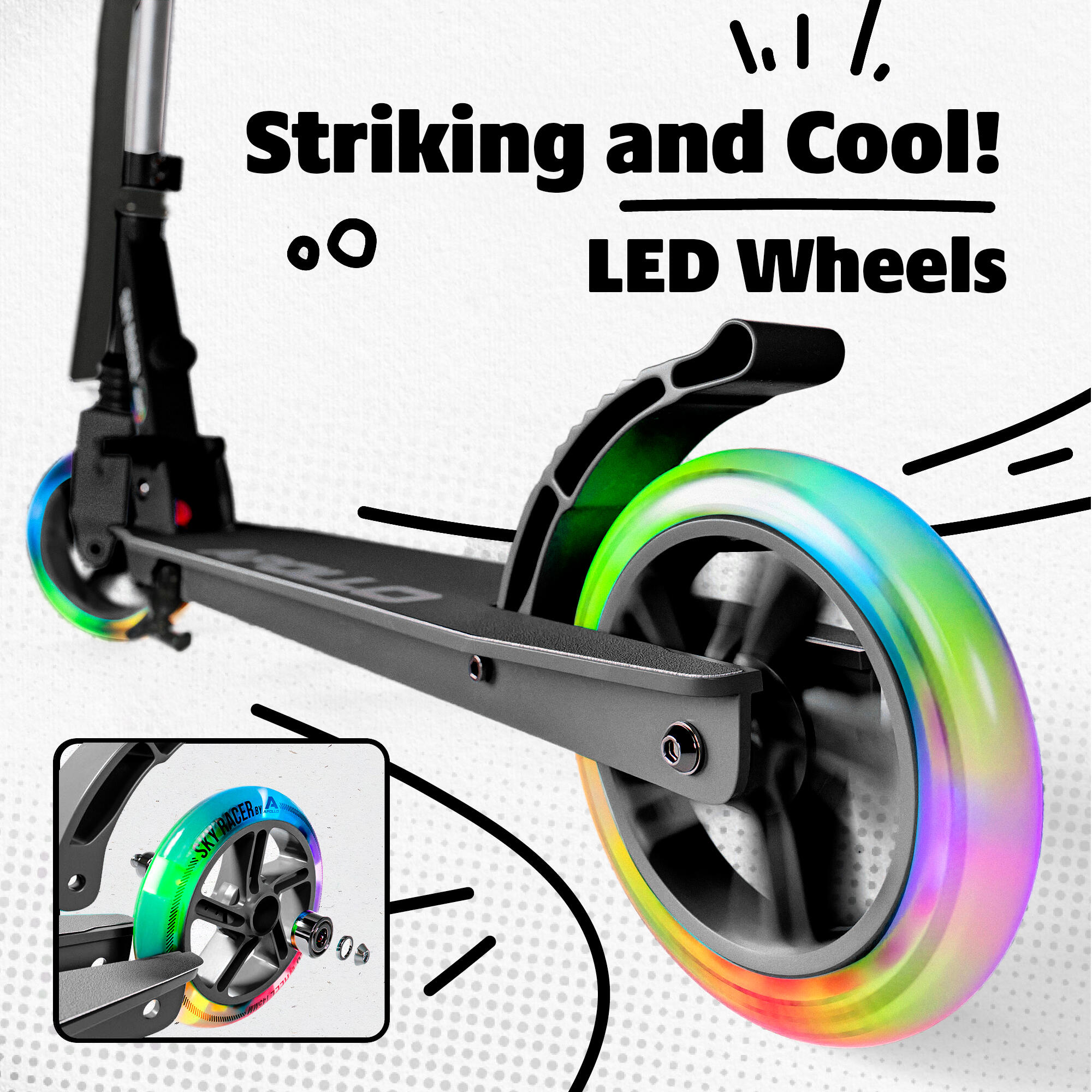 City Scooter Pro Wielen - ABEC 7 Lagers, Reservewielen 7/7