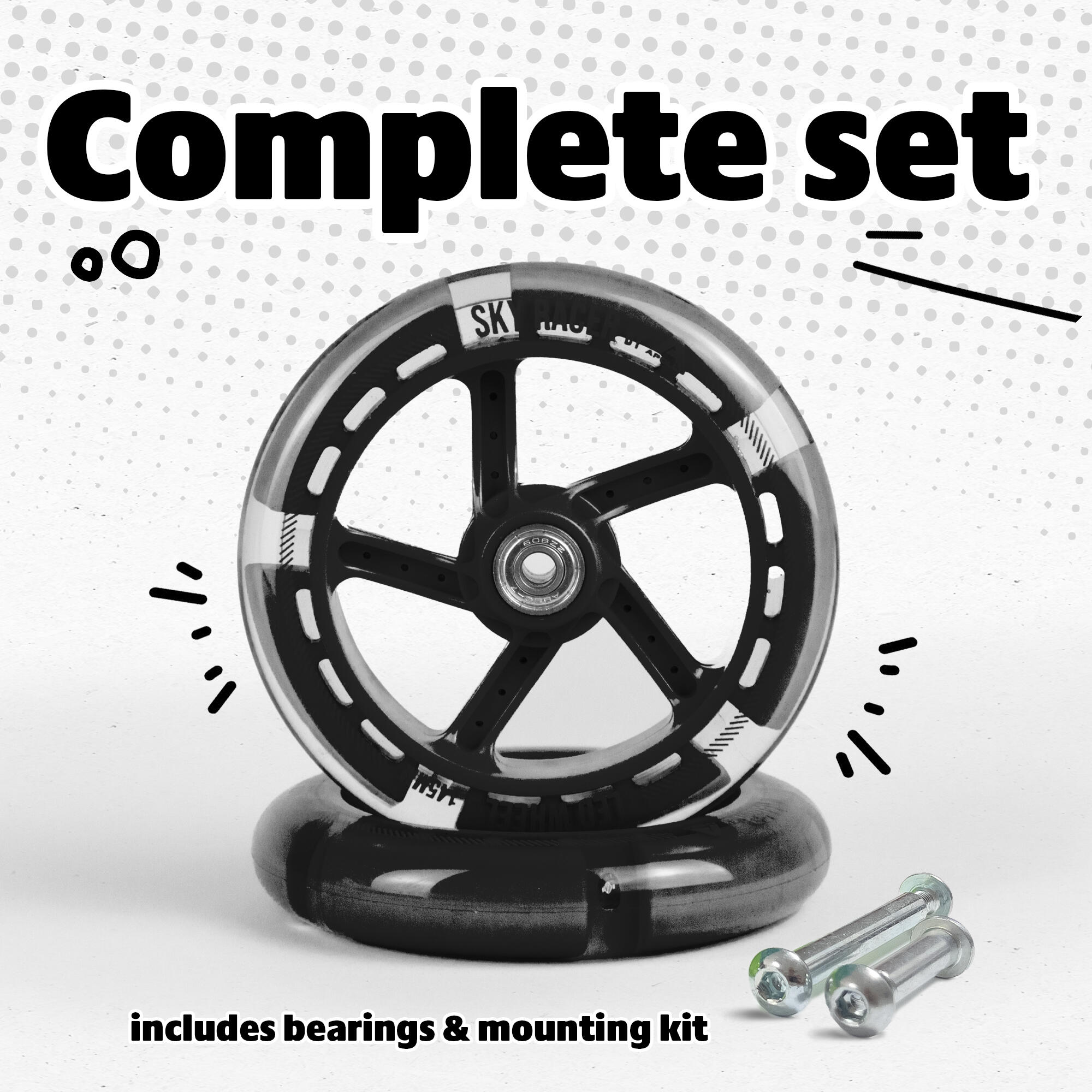 City Scooter Pro Wielen - ABEC 7 Lagers, Reservewielen 2/7