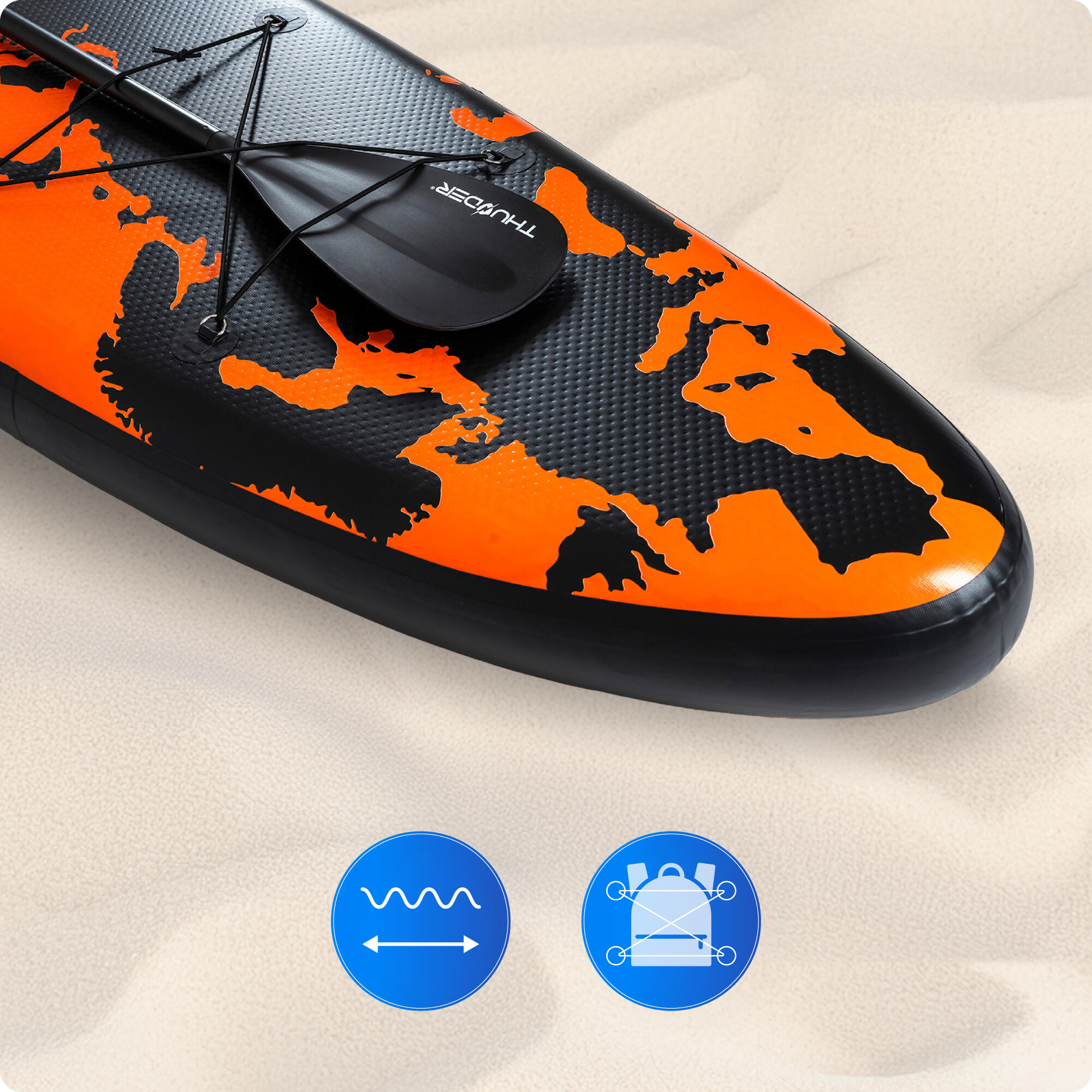 Aufblasbares SUP-Board mit Zubehör THUNDER EARTH 365cm 6/8