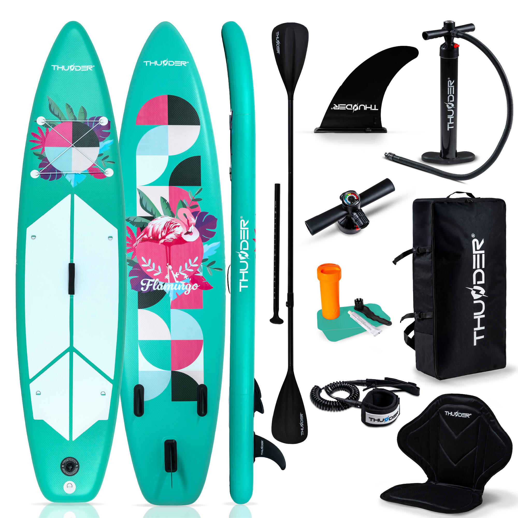 Thunder - Planche De Sup Gonflable Avec Accessoires Thunder Flami 320cm - Set De Stand Up Paddle - 320 Cm - Decathlon