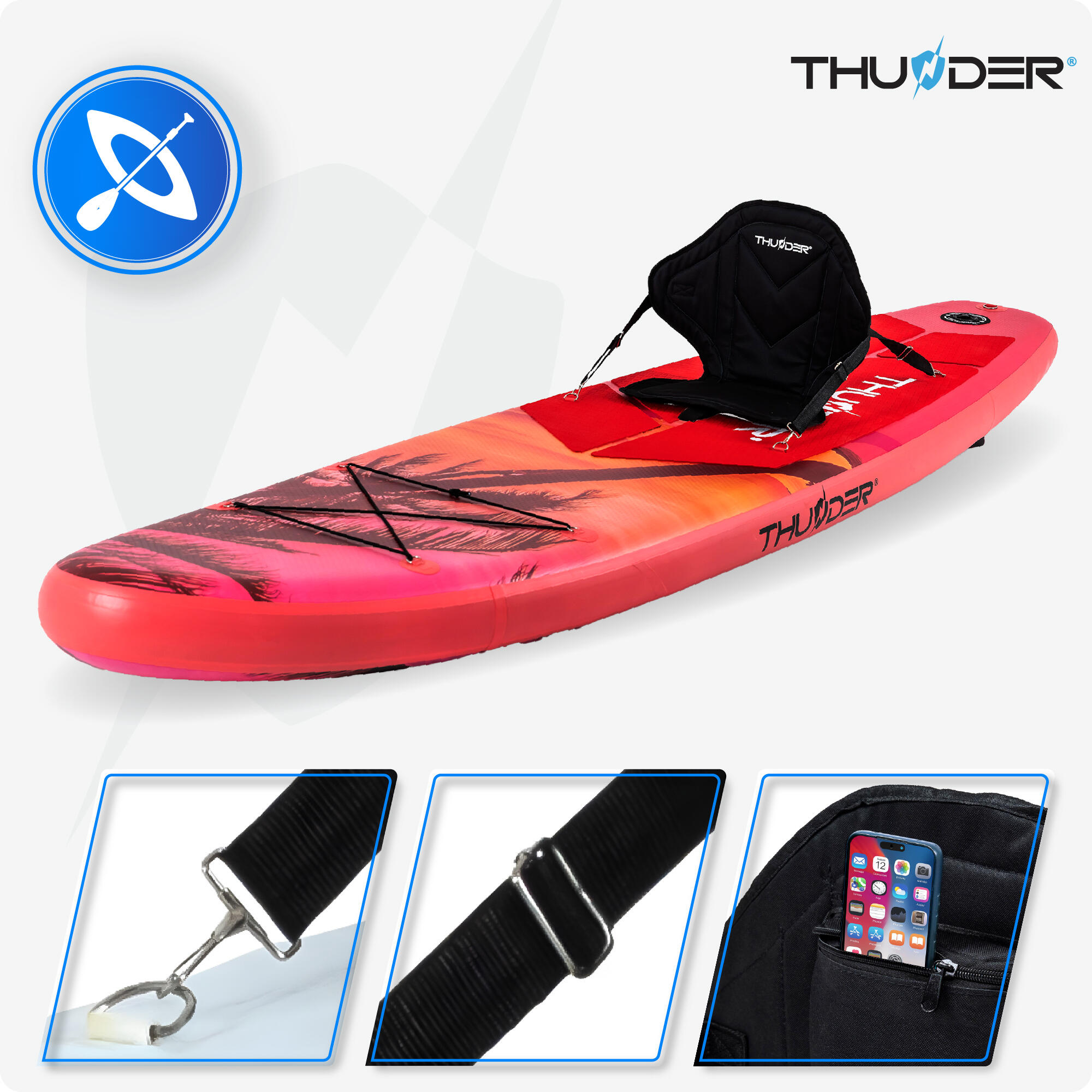 Aufblasbares SUP-Board mit Zubehör THUNDER ISLE 320cm 3/8