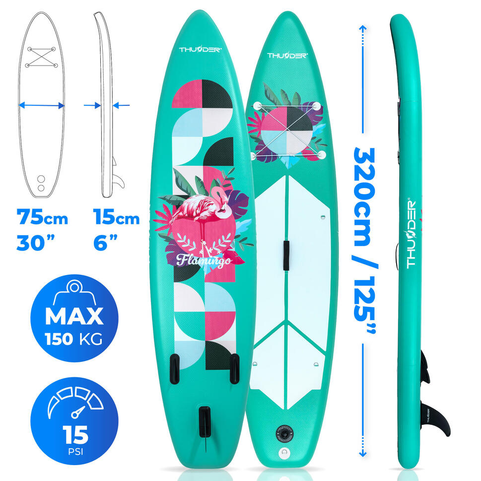 Deska SUP pompowana akcesoria THUNDER FLAMI 320cm