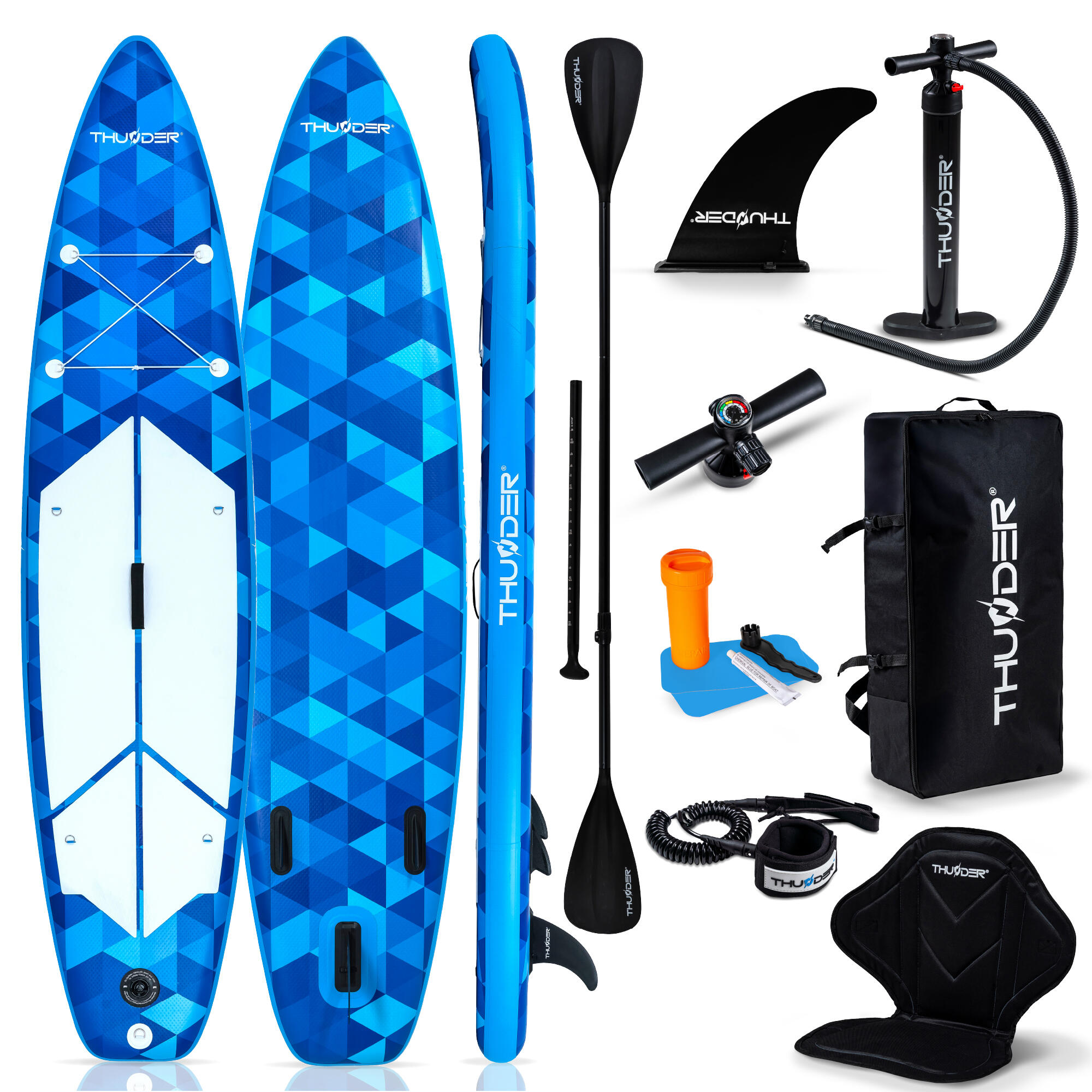 Thunder - Planche De Sup Gonflable Avec Accessoires Thunder Nion 320cm - Planche De Stand Up Paddle - 320 Cm - Decathlon