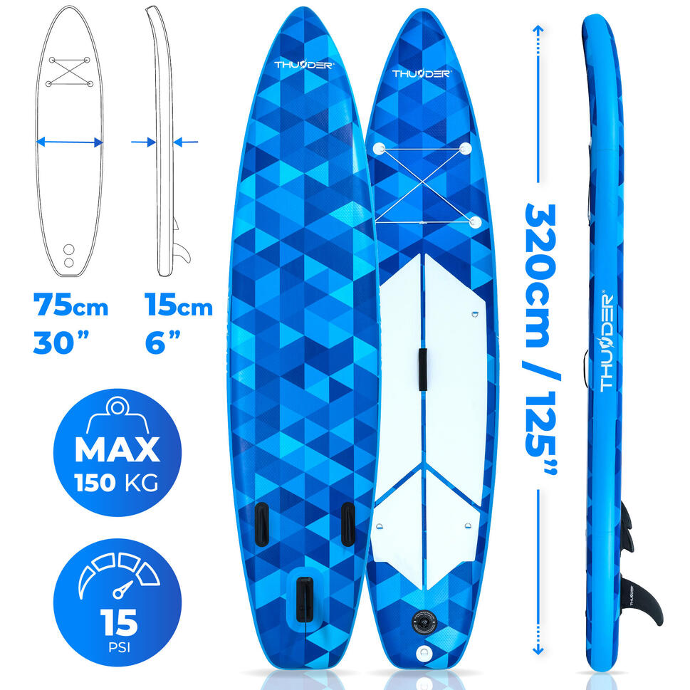Deska SUP pompowana akcesoria THUNDER NION 320cm