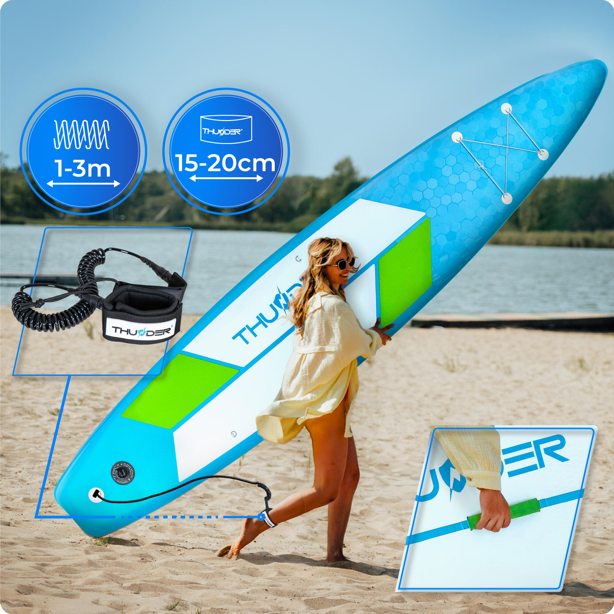 Planche de SUP gonflable avec accessoires THUNDER ITTO 380cm 4/8