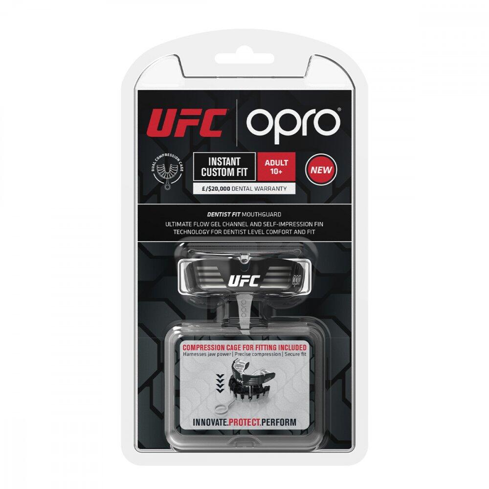 Mouthguard UFC Instant Custom Fit OPRO – Silver/Black 6/7