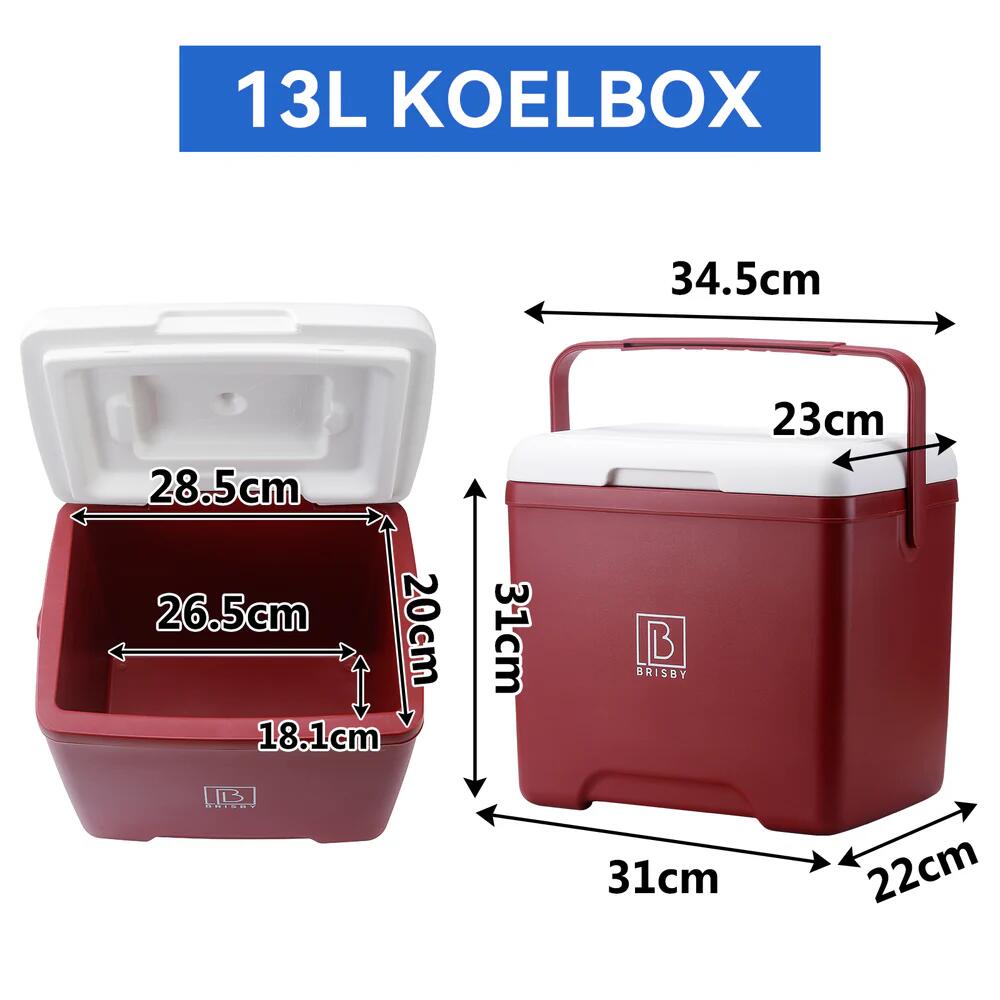 Brisby koelbox 13Liter rood 4/5