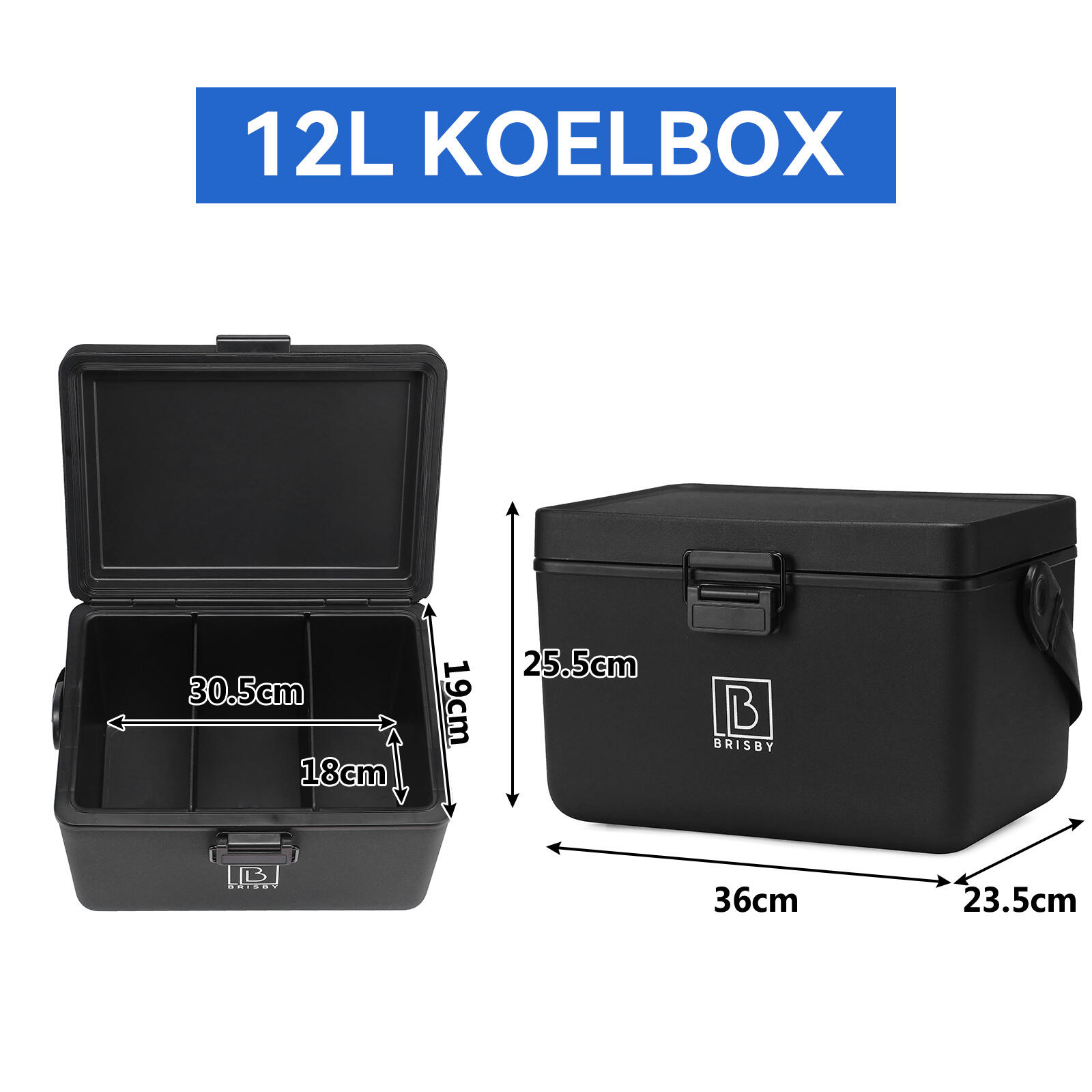 Brisby Koelbox 12L Zwart 4/6