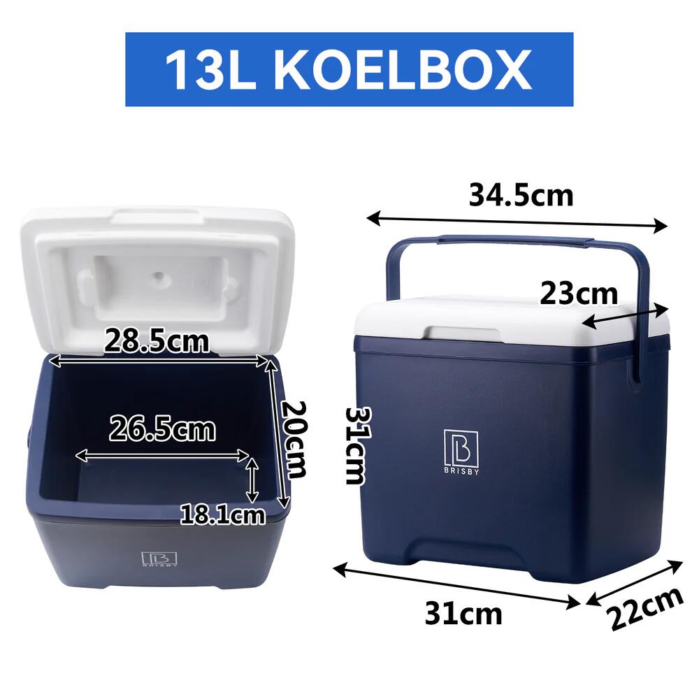 Brisby koelbox 13Liter blauw 4/6