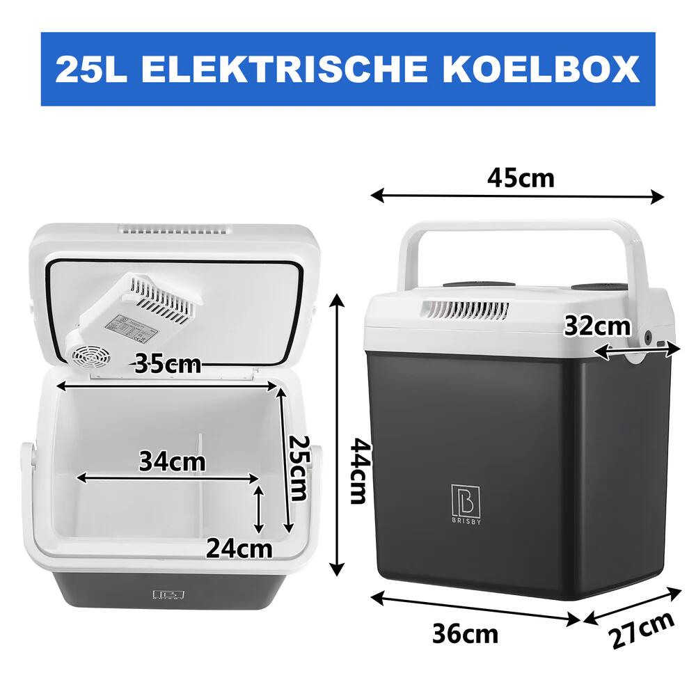 Brisby Elektrische koelbox  25Liter Grijs 4/7