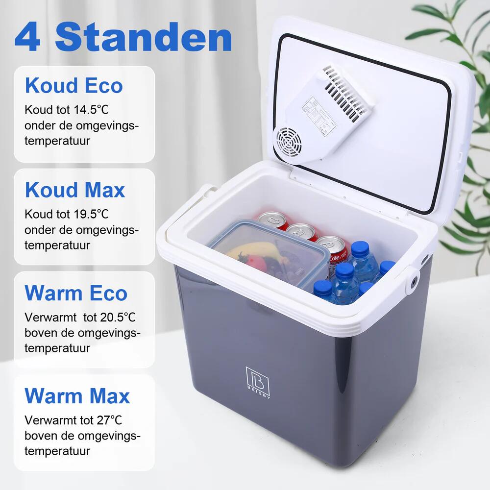 Brisby Elektrische koelbox  25Liter Grijs 5/7