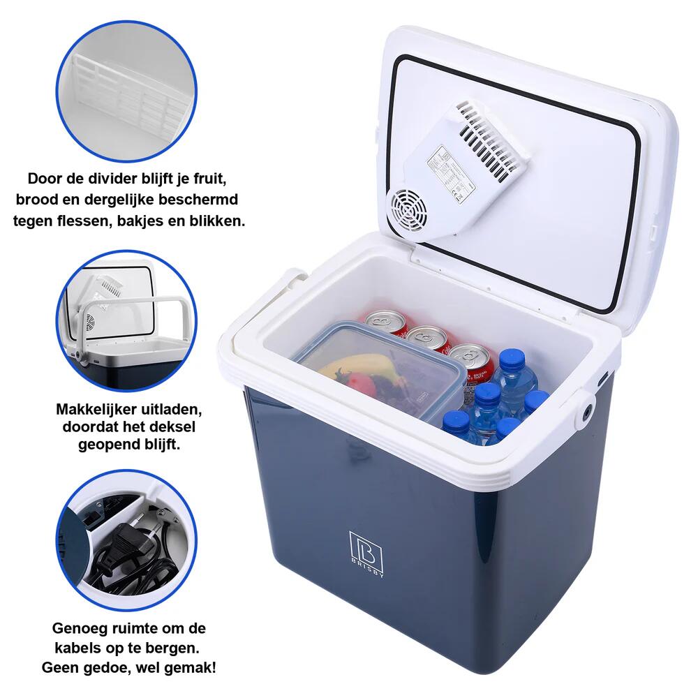 Brisby Elektrische koelbox  25Liter Blauw 5/7
