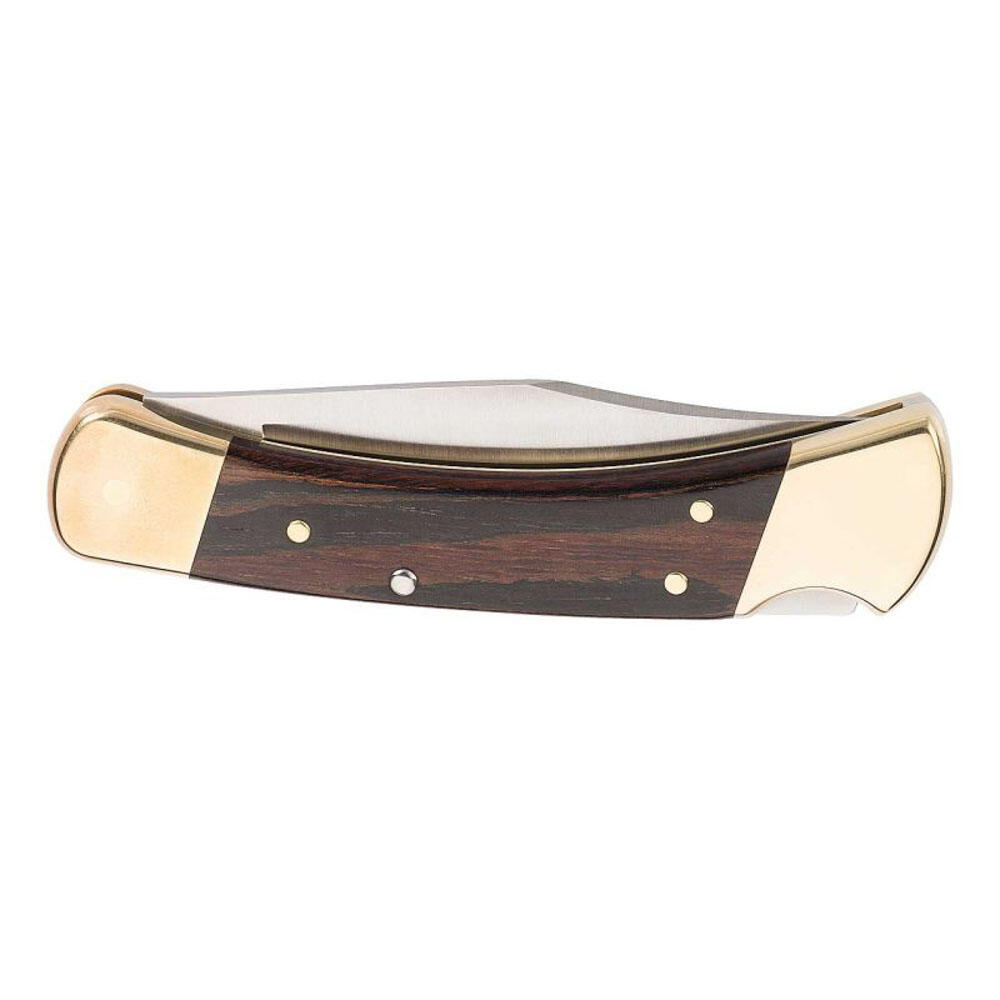 Coltello tascabile Folding Hunter + custodia vintage pieghevole ottone legno 2/3