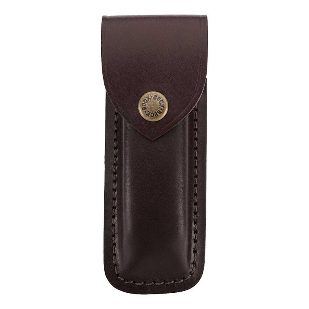 Coltello tascabile Folding Hunter + custodia vintage pieghevole ottone legno 3/3