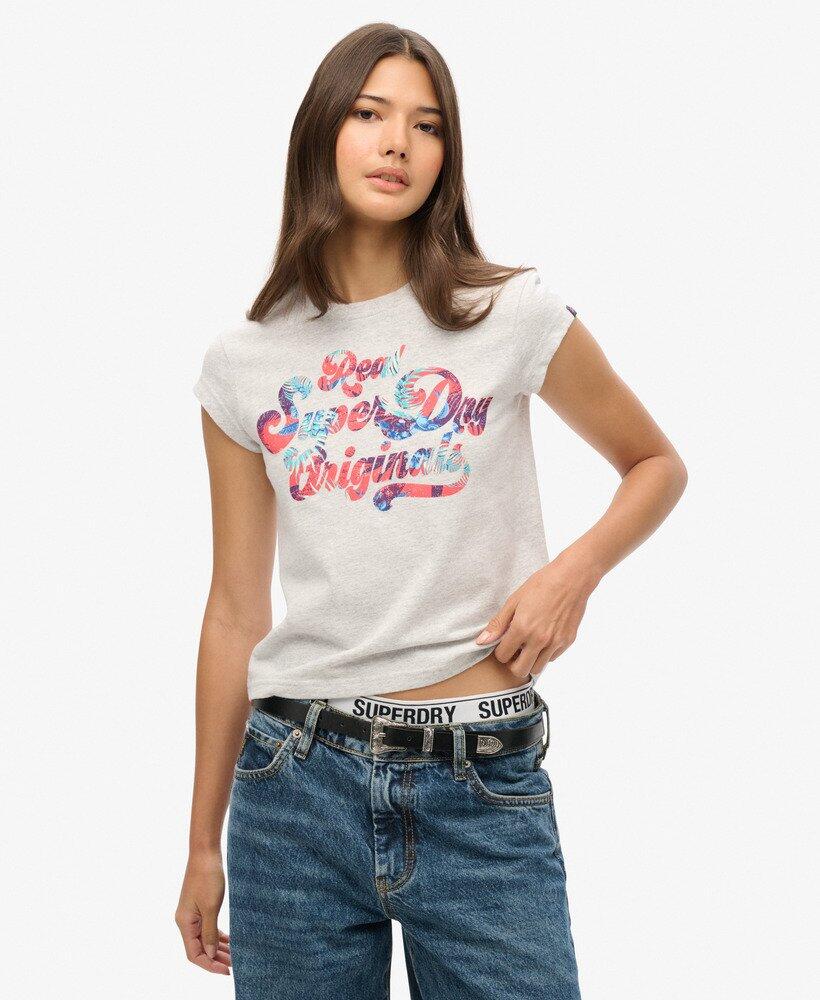 T-shirt a maniche corte con stampa floreale 1/1