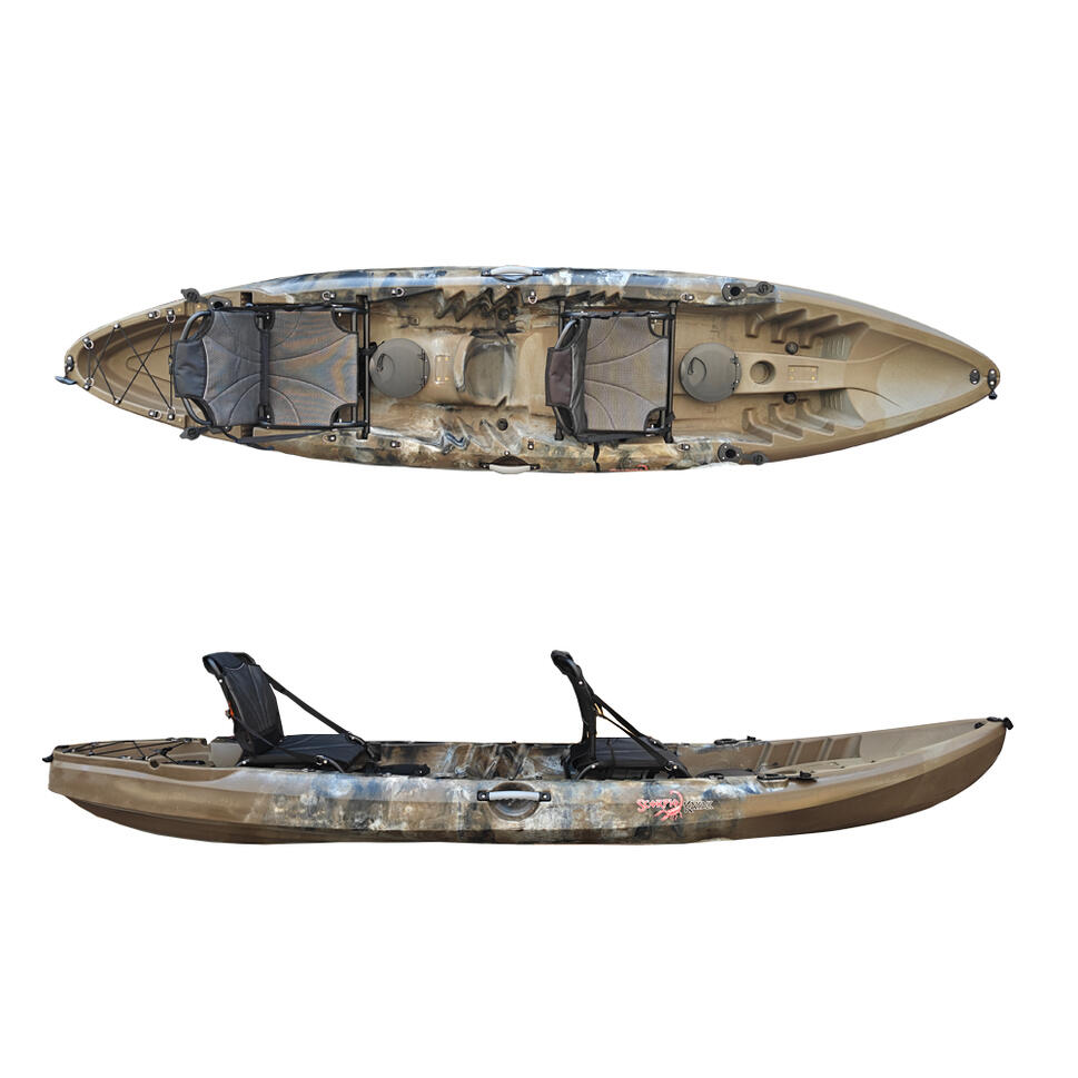 Kajak dwuosobowy wędkarski sit on top Scorpio kayak Orinoko 3 Angler zestaw