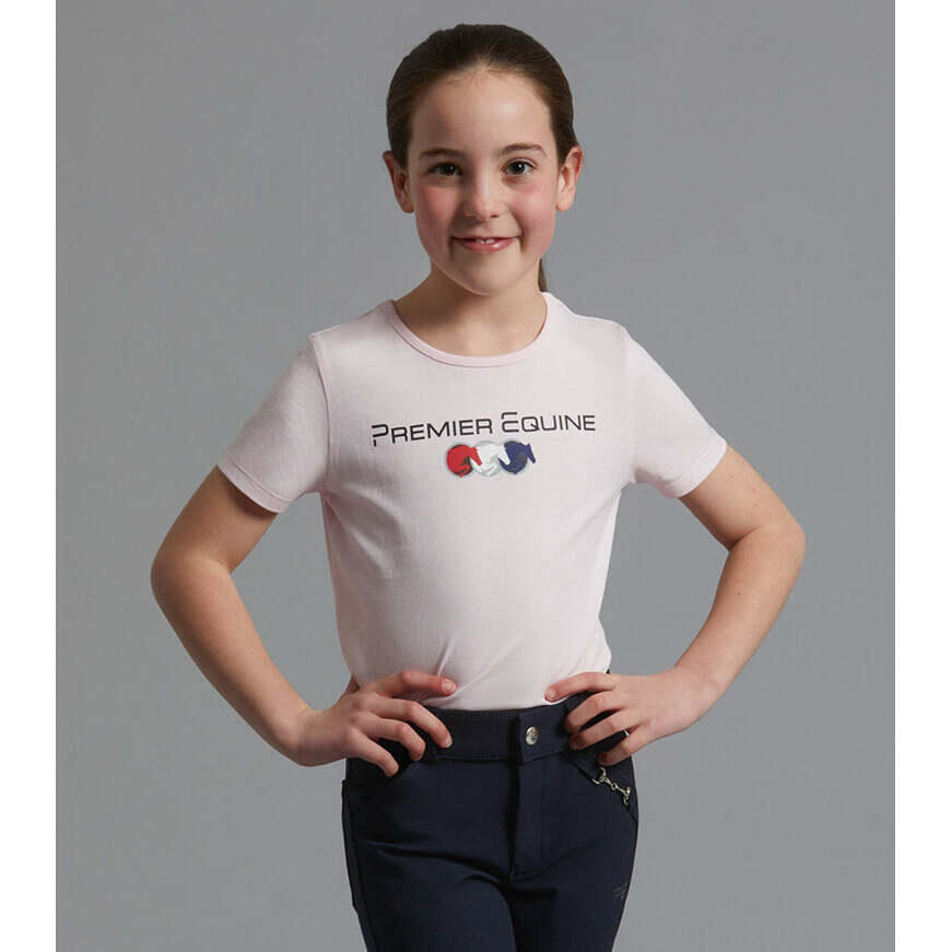 PREMIER EQUINE T-shirt bambina in cotone Premier Equine Chiaro