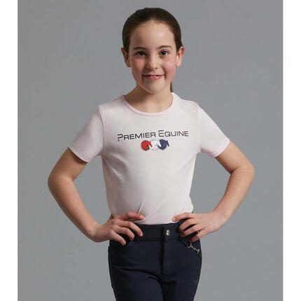 T-shirt en coton fille Premier Equine Chiaro