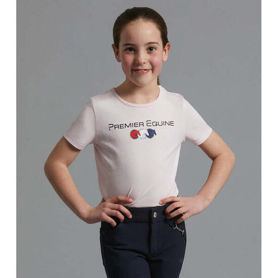 T-shirt en coton fille Premier Equine Chiaro