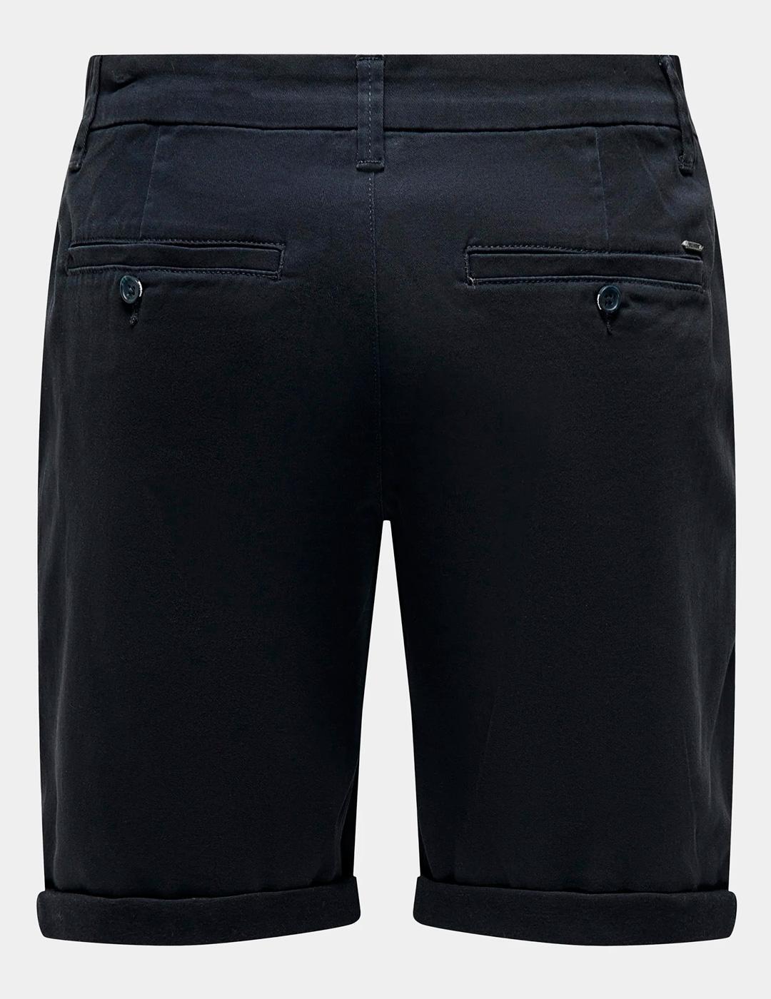 Bermudas et shorts pour homme Only&sons marine. 5/6
