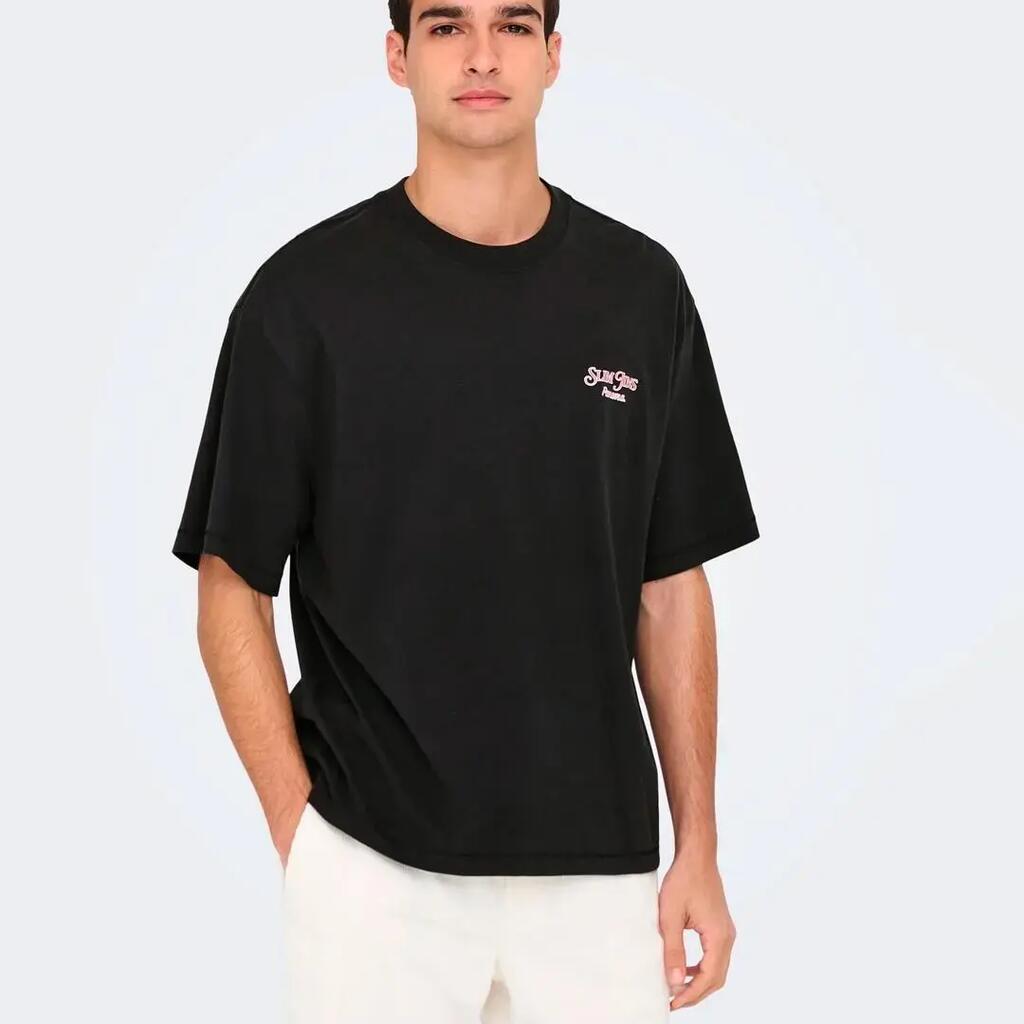 Men's T-shirt Only & Sons Black.