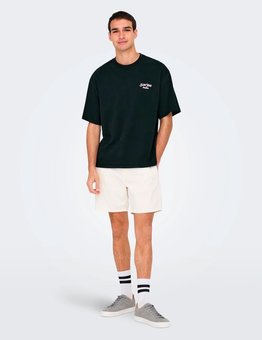 Camiseta para Homem Only&sons Preto. 5/7