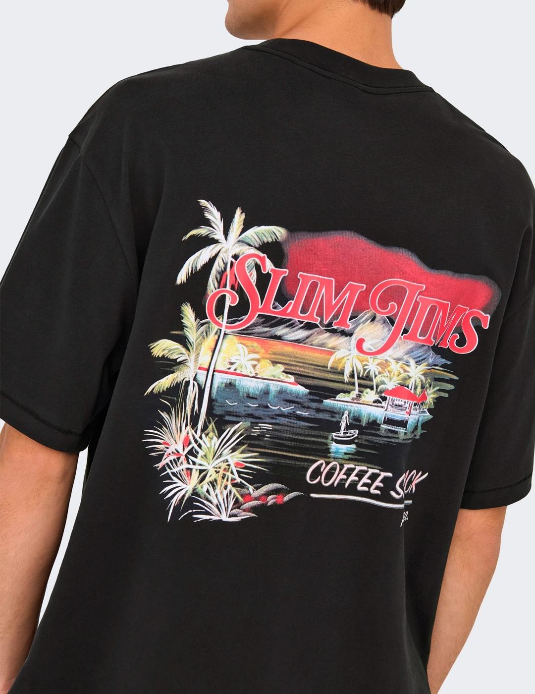 Camiseta para Homem Only&sons Preto. 7/7