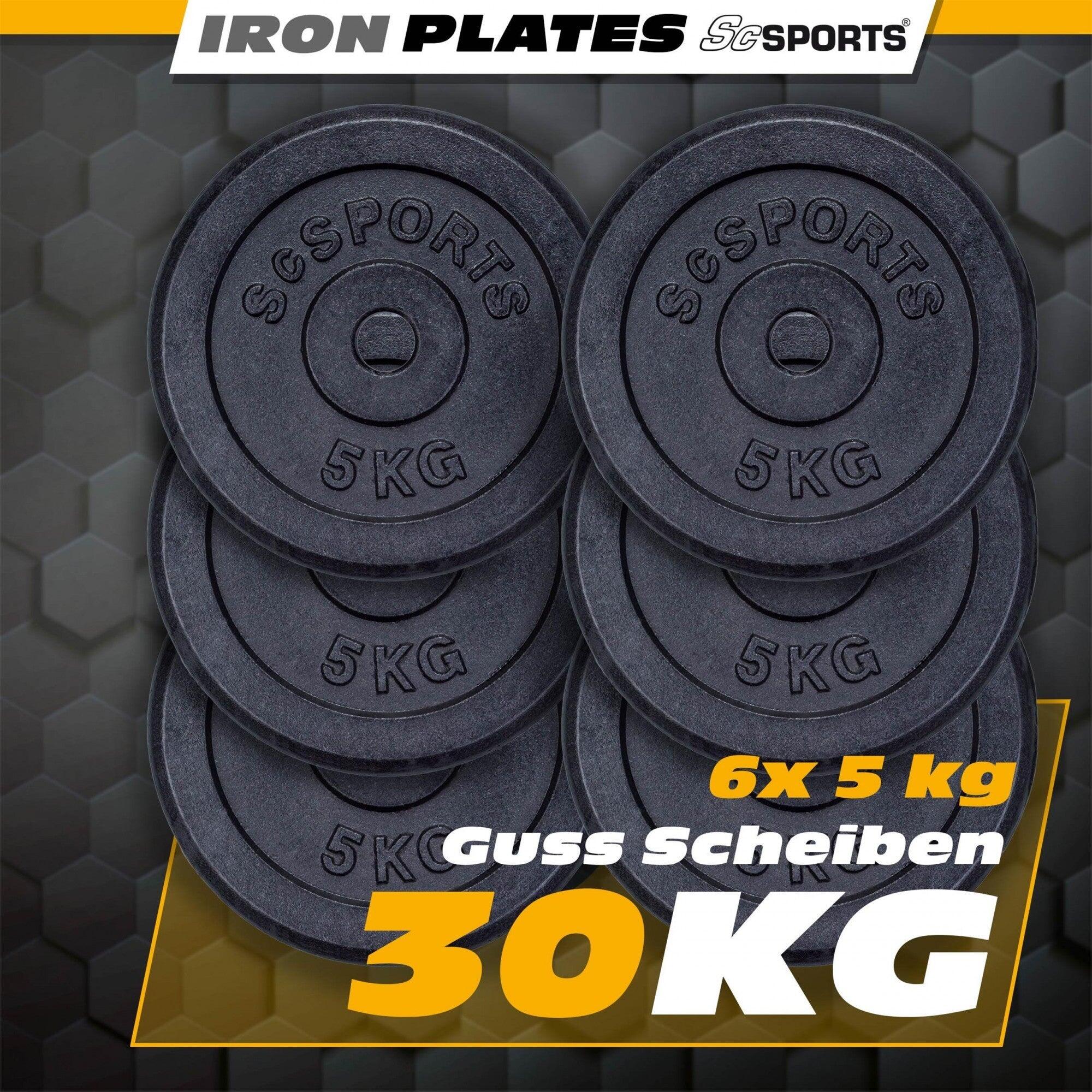 Disque musculation fonte - Set 6x5kg 3/6