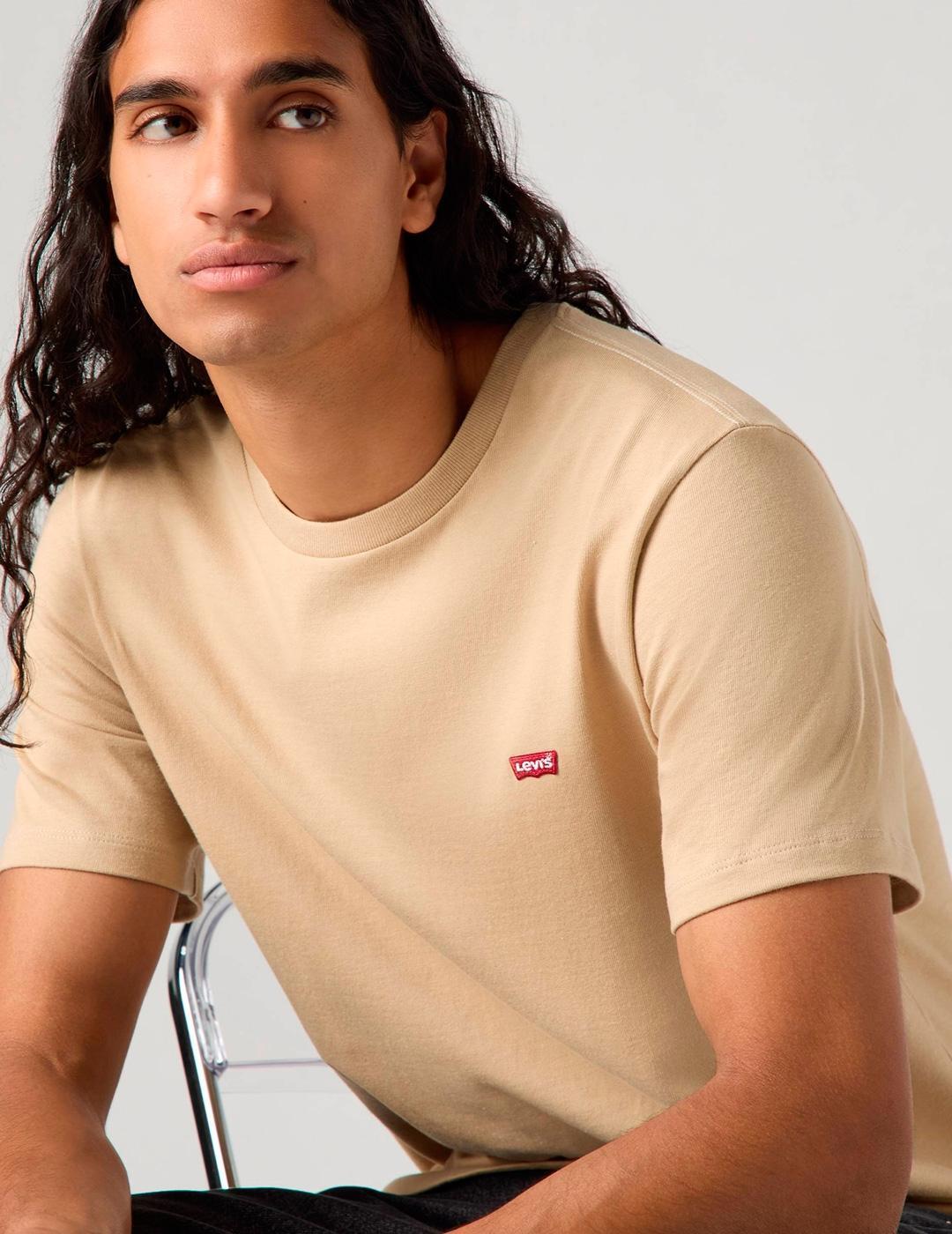Maglietta da uomo Levi´s beige. 3/4