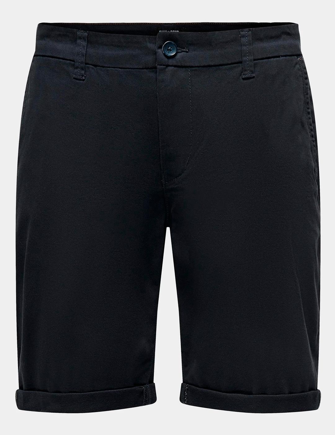 Bermudas et shorts pour homme Only&sons marine. 4/6