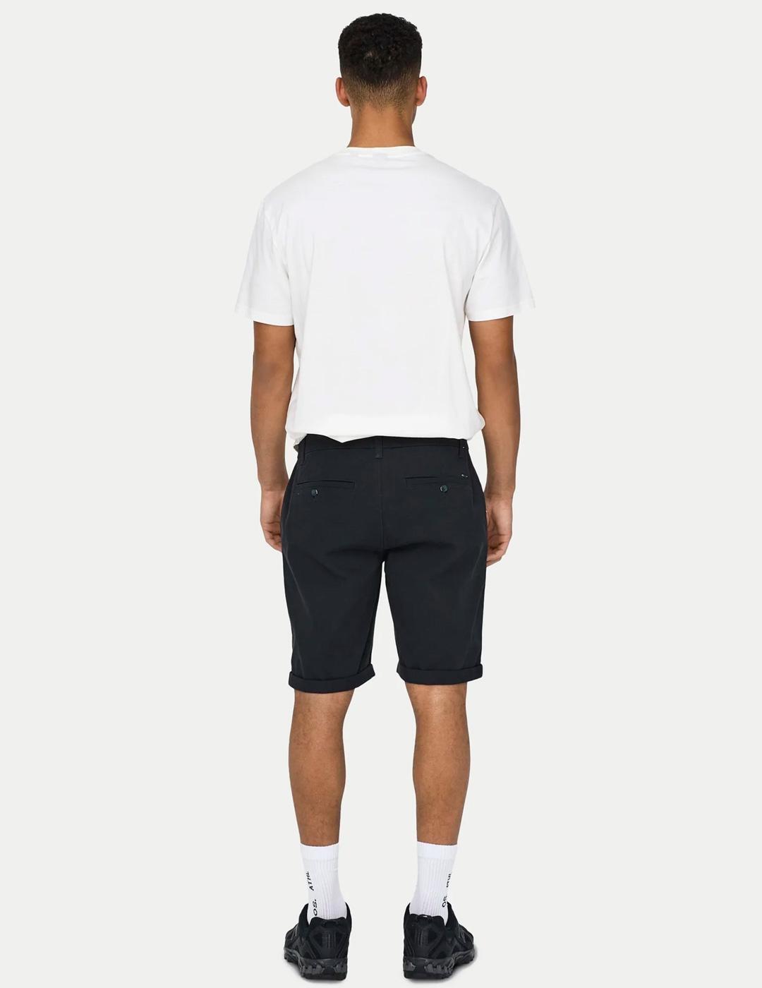 Bermudas et shorts pour homme Only&sons marine. 3/6