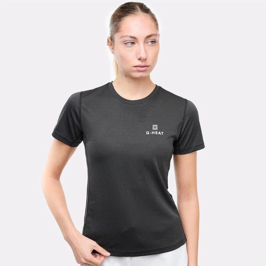 G-heat - T-shirt Rafraichissant Anti Uv Femme - T-shirt Anti-uv - Noir - Decathlon