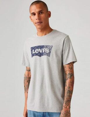Maglietta da uomo Levi's grigia.