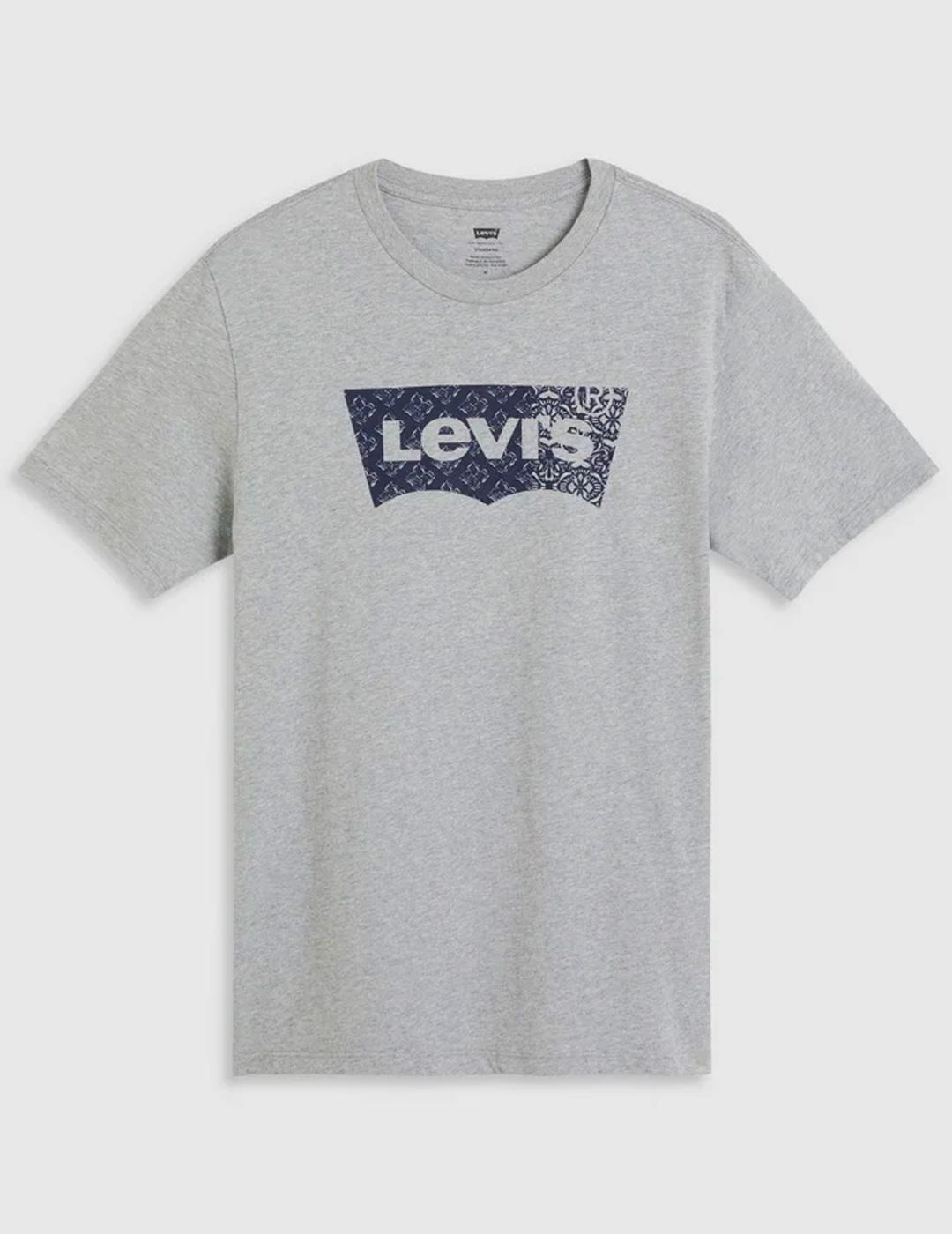 Maglietta da uomo Levi's grigia. 5/7