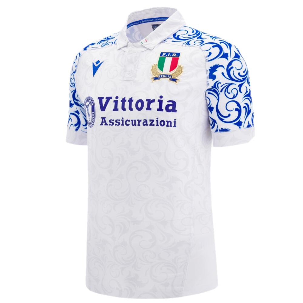 Italy Rugby Men's Shirt Macron 24/25 Away Authentic Pro Jersey 2/3