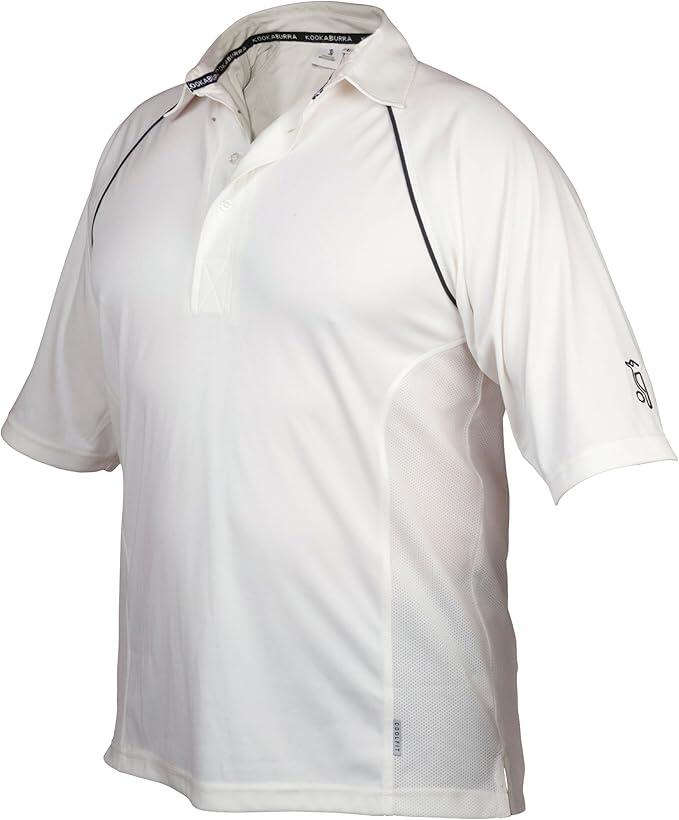 KOOKABURRA Kookaburra Kid's Cricket Shirt White Predator Mid Sleeve Top