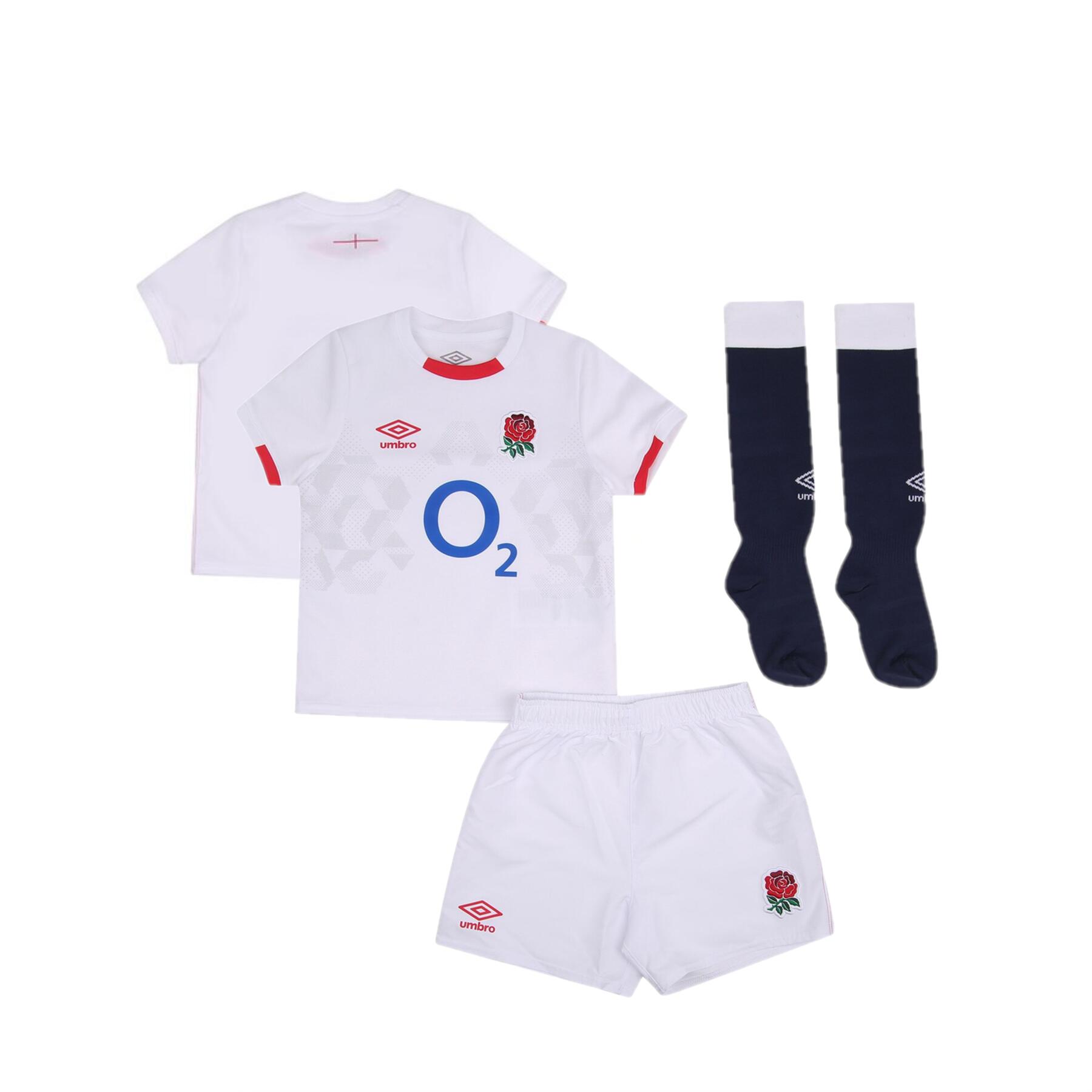 England Rugby Mini Kit Kid's Home 20/21 Umbro Mini Kit 1/3