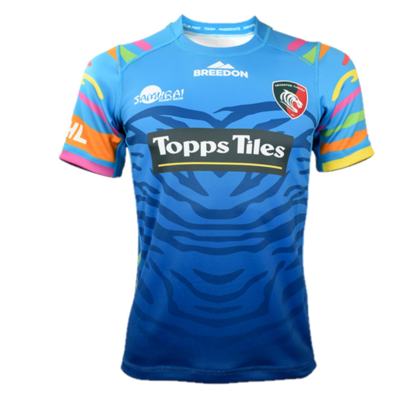 Leicester Tigers Kid's Jersey Rugby 20/21 Change Samurai Shirt 2/3