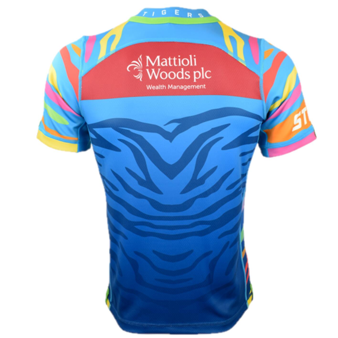 Leicester Tigers Kid's Jersey Rugby 20/21 Change Samurai Shirt 3/3