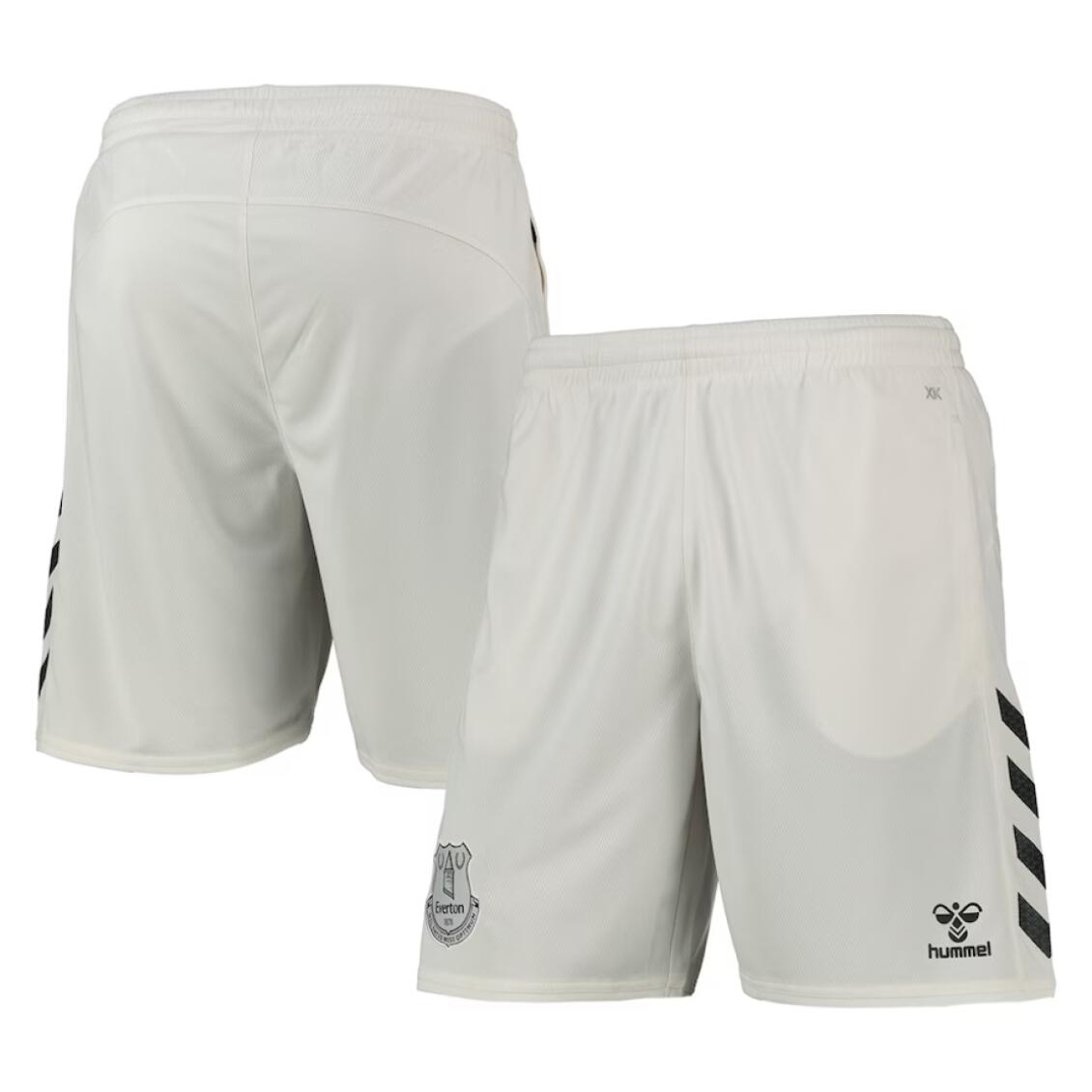HUMMEL Everton Men's Football Shorts Hummel Training Poly White Shorts
