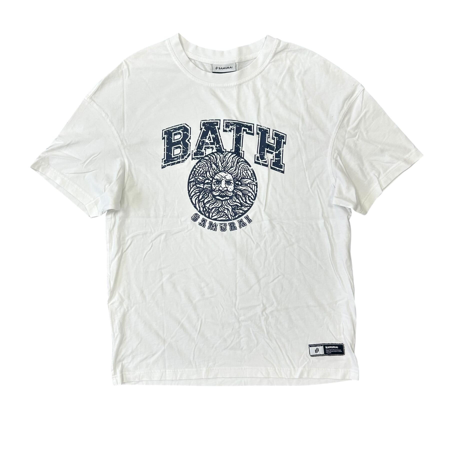 Samurai Bath University T-Shirt Men's White Rugby Top 2/3