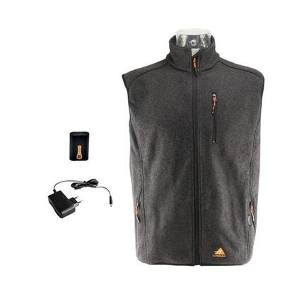 Gilet tricoté chauffant noir Alpenheat