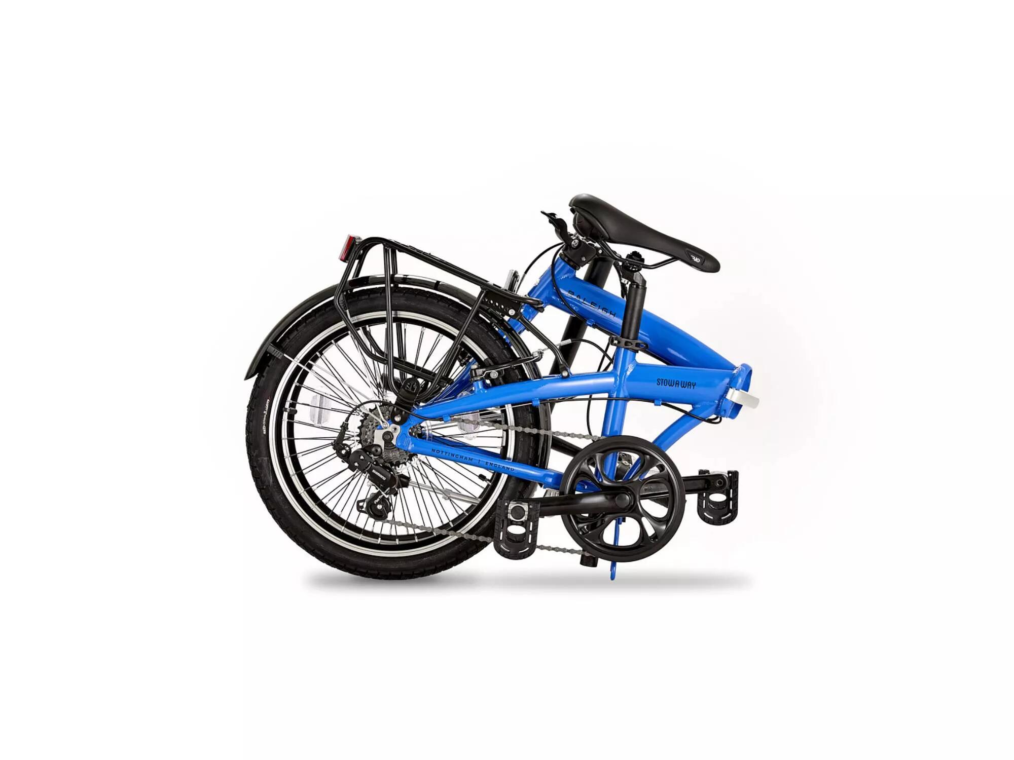 Raleigh Stowaway Folding Bike - Blue 6/6