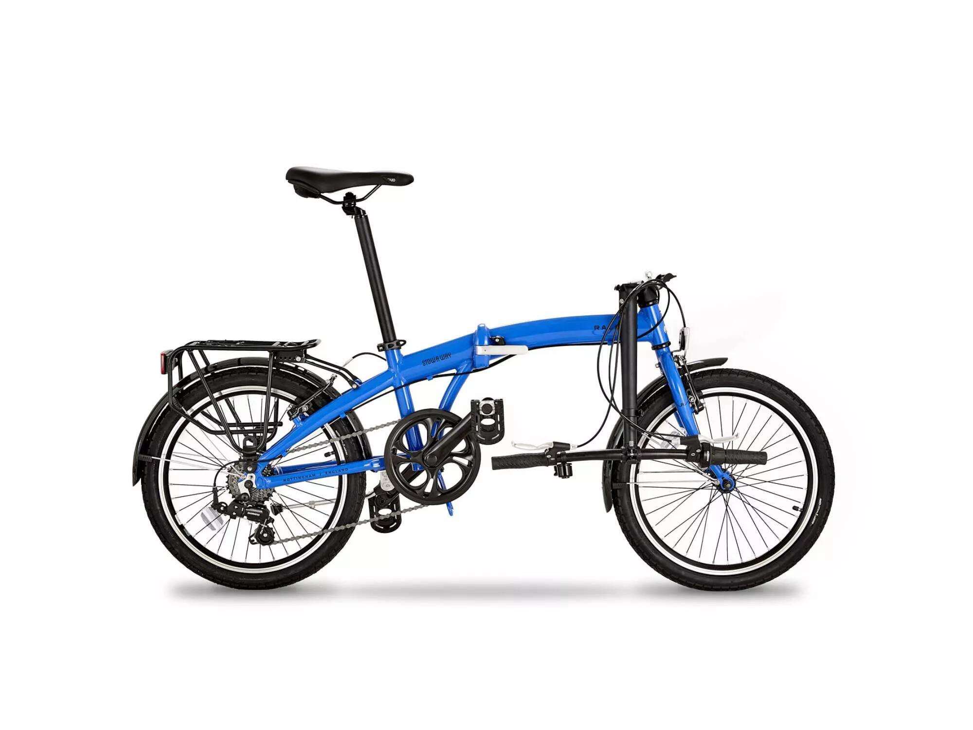 Raleigh Stowaway Folding Bike - Blue 3/6