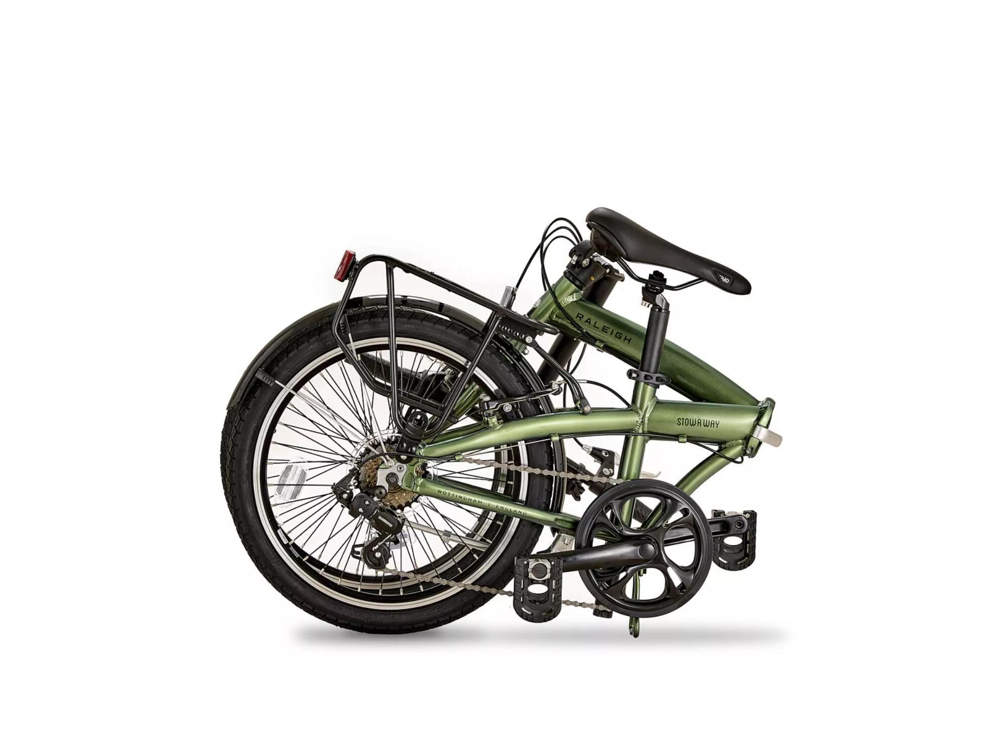 Raleigh Stowaway Folding Bike - Green 6/6