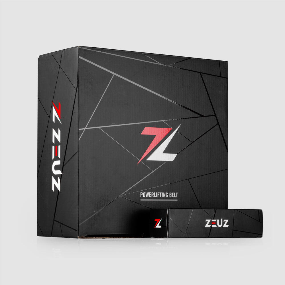 Ceinture de force athlétique en cuir ZEUZ – Noire – Taille XS 7/7