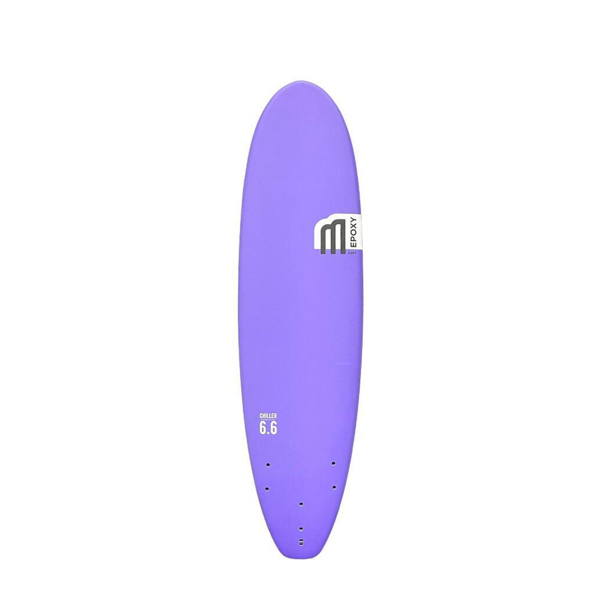 Mdns - Chiller Classic Epoxy 6'6 - Planche De Surf Softboard 6'6 - Planche De Surf - Violet - Decathlon