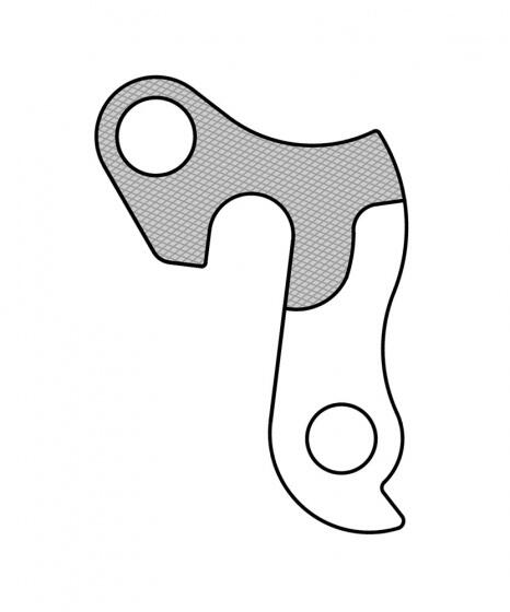 Patte derailleur alu  adaptable    cadre bulls (gh - 255) 4/7