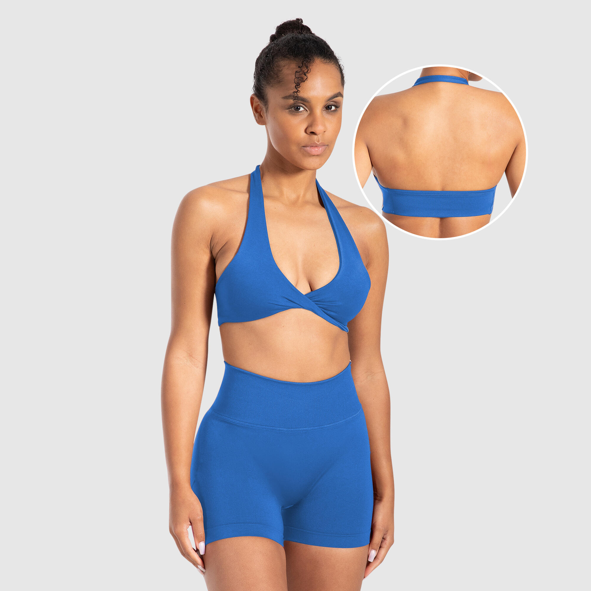 SMILODOX Damen Sport BH Myrah Blau